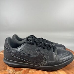 Nike Tiempo Legend 9 Club IC Black Indoor Soccer Shoes Boys 3.5Y DA1332-001